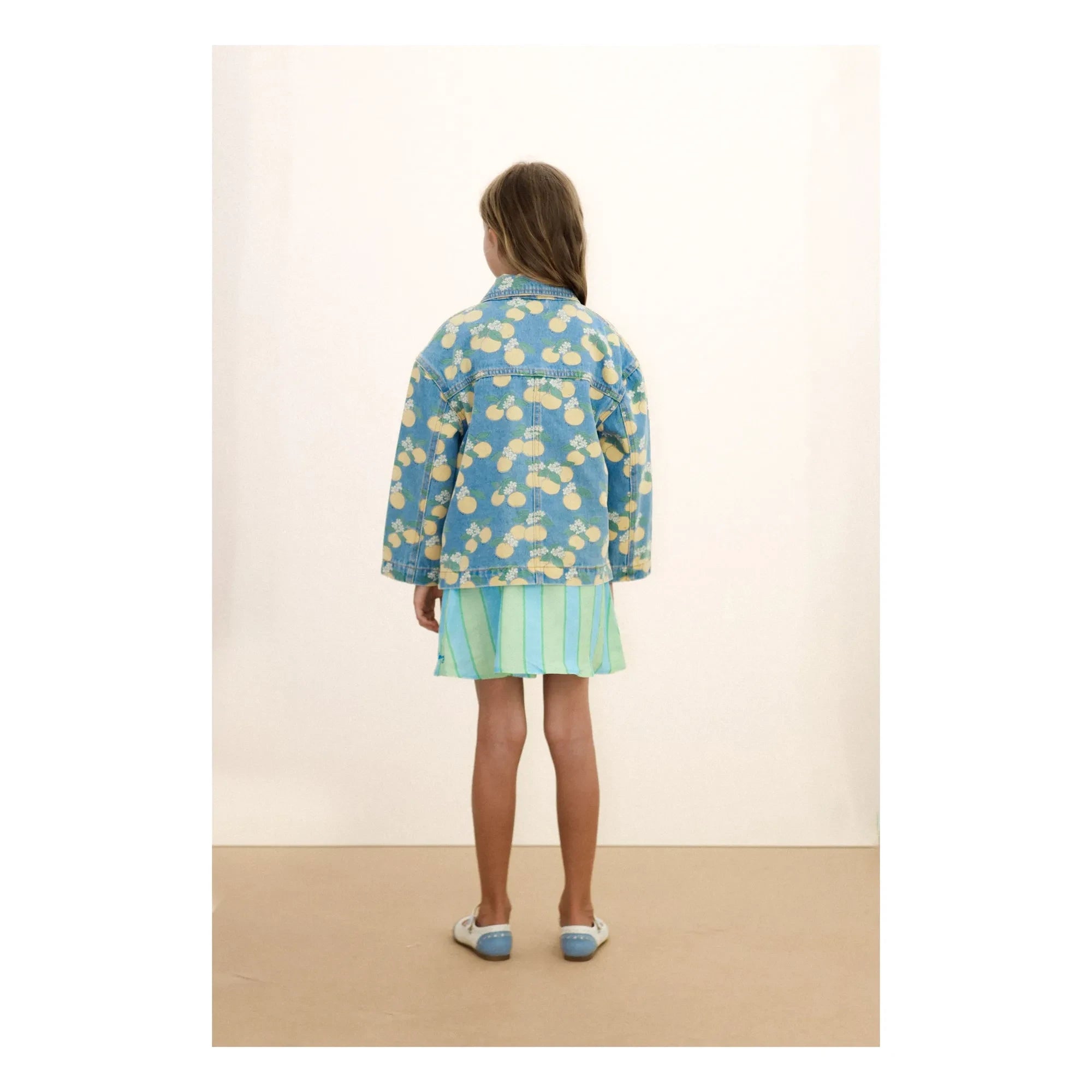 Tinycottons - Orange Denim Jacke | Blau