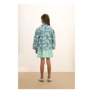 Tinycottons - Orange Denim Jacke | Blau