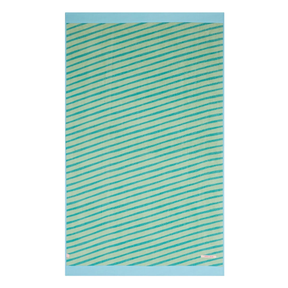 Jera Mini – Gestreiftes Strandtuch | Grün