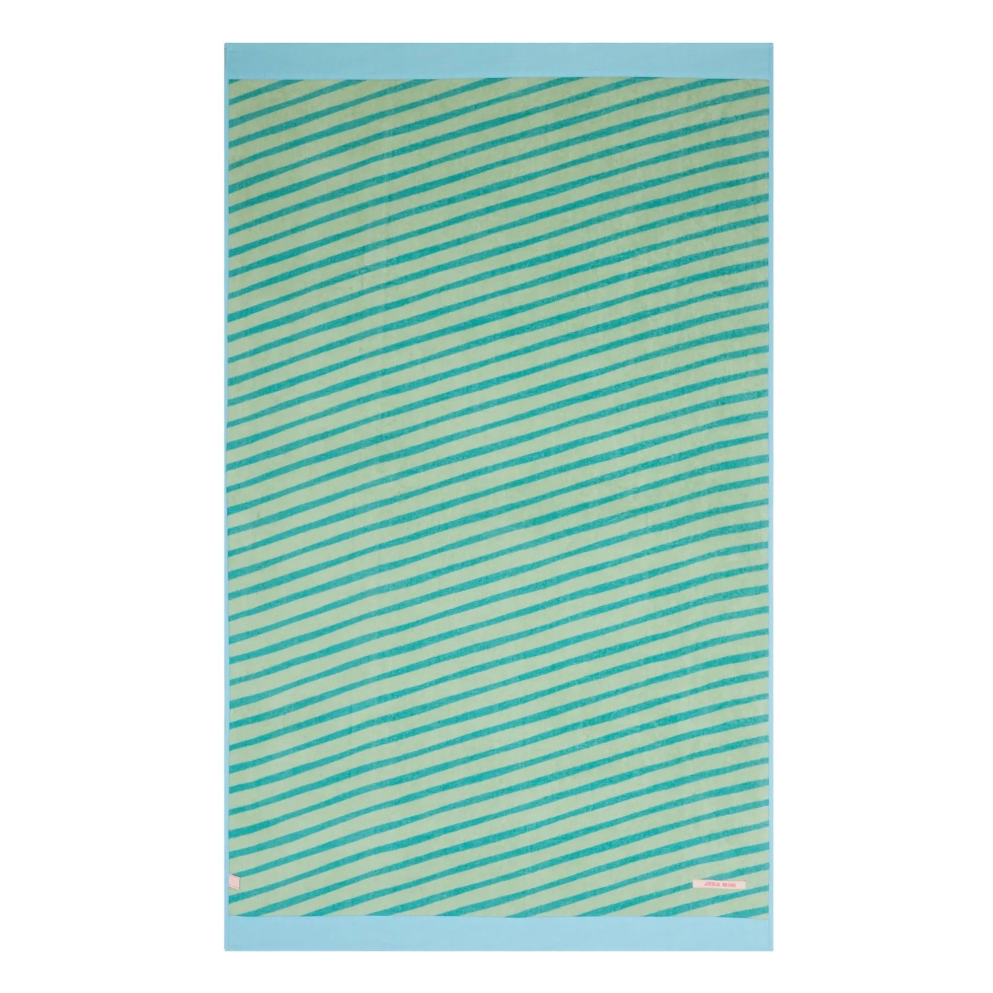 Jera Mini – Gestreiftes Strandtuch | Grün