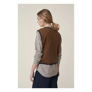 Moismont - Angèle Hırka No. 232, Merinos Yünü | Kahverengi