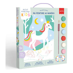 La Petite Épicerie - Malen nach Zahlen für Kinder - Einhorn und Piou