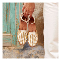 Mapache - Camila Sandale | Champagner