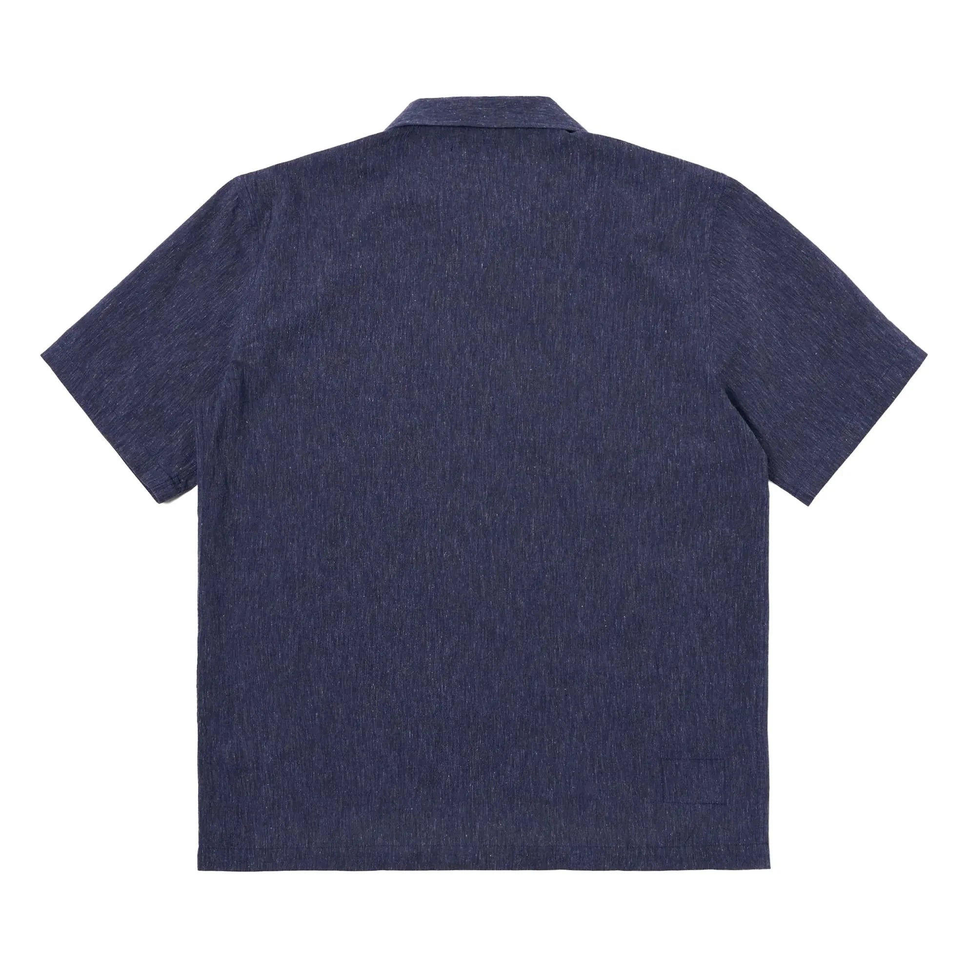 Universal Works - Road Sido Lin Hemd | Marineblau