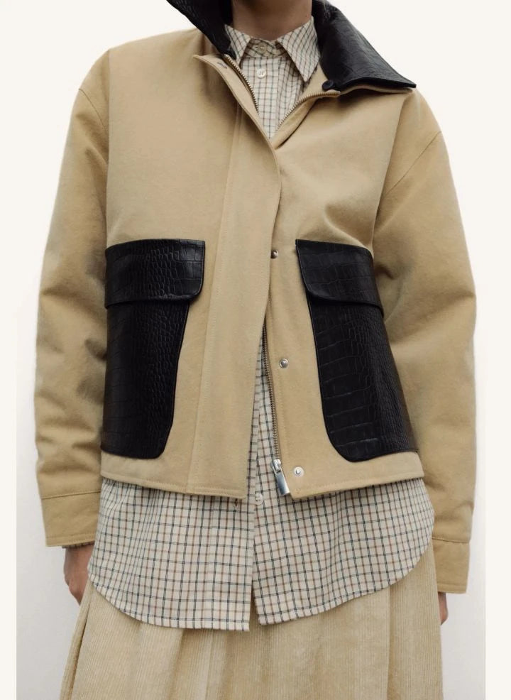 the new society - Flint Jacke aus Bio-Baumwolle | Beige