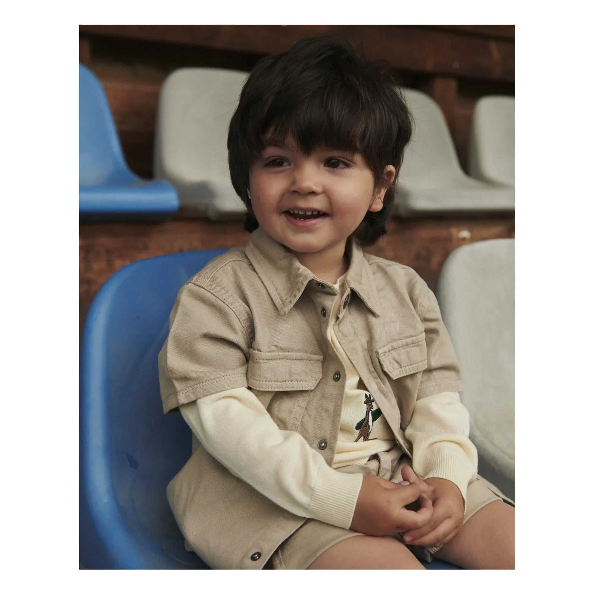 Copenhagen Colors - Safari-Hemd aus Bio-Baumwoll-Twill | Beige