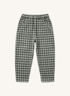 Studio Bohème - Carrott Vichy Organische Baumwollhose | Grau