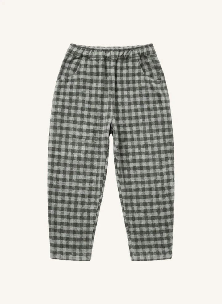 Studio Bohème - Carrott Vichy Organische Baumwollhose | Grau