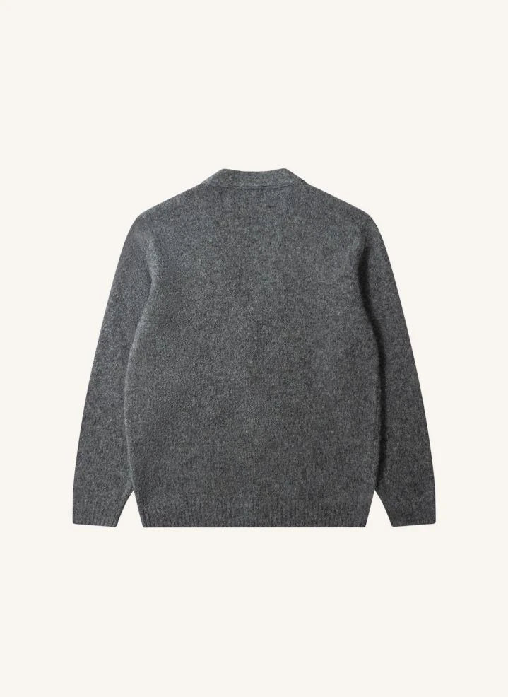 Edmmond Studios - Duck Patch Cardigan | Grau