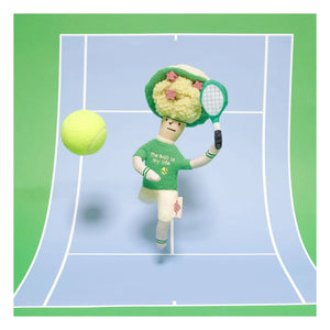 The Furry Folks - Tennis Hooman Kratzspielzeug | Grün