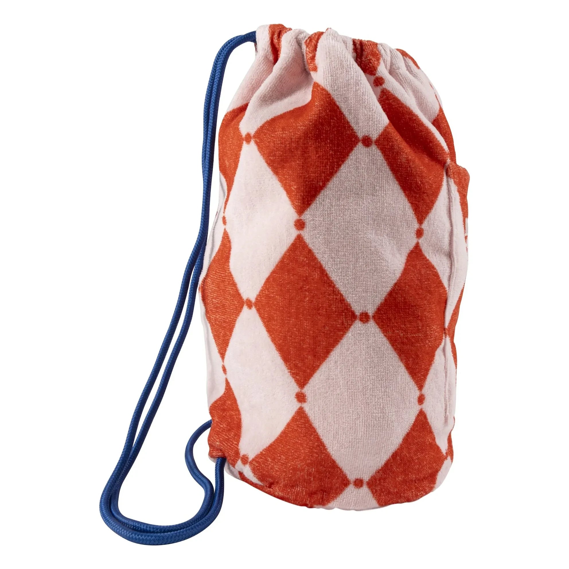 Jera Mini - Rosa | Losanges Terrycloth Taschen-Rucksack