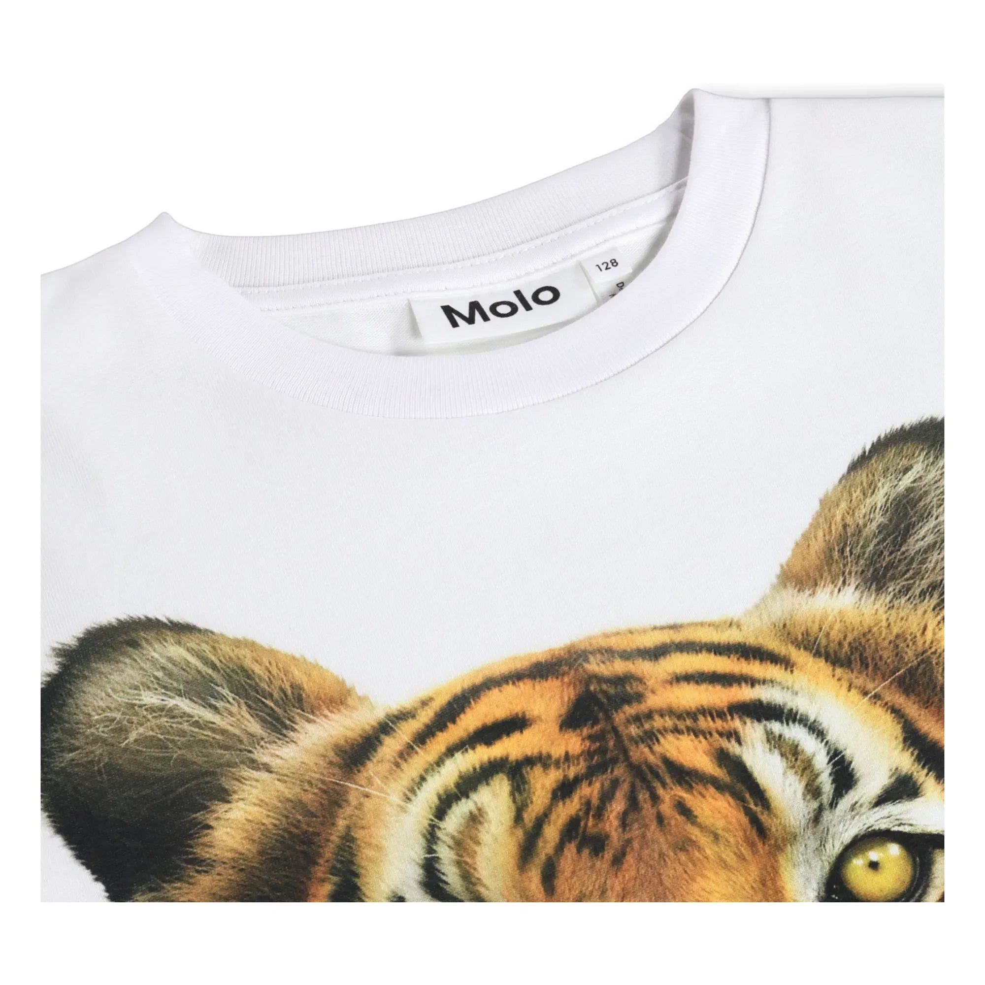 Molo - Rollo Tigre Bio-Baumwoll-T-Shirt | Weiß