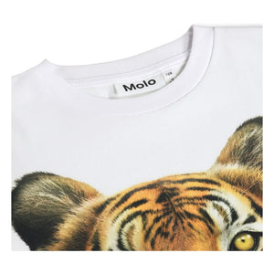 Molo - Rollo Tigre Bio-Baumwoll-T-Shirt | Weiß