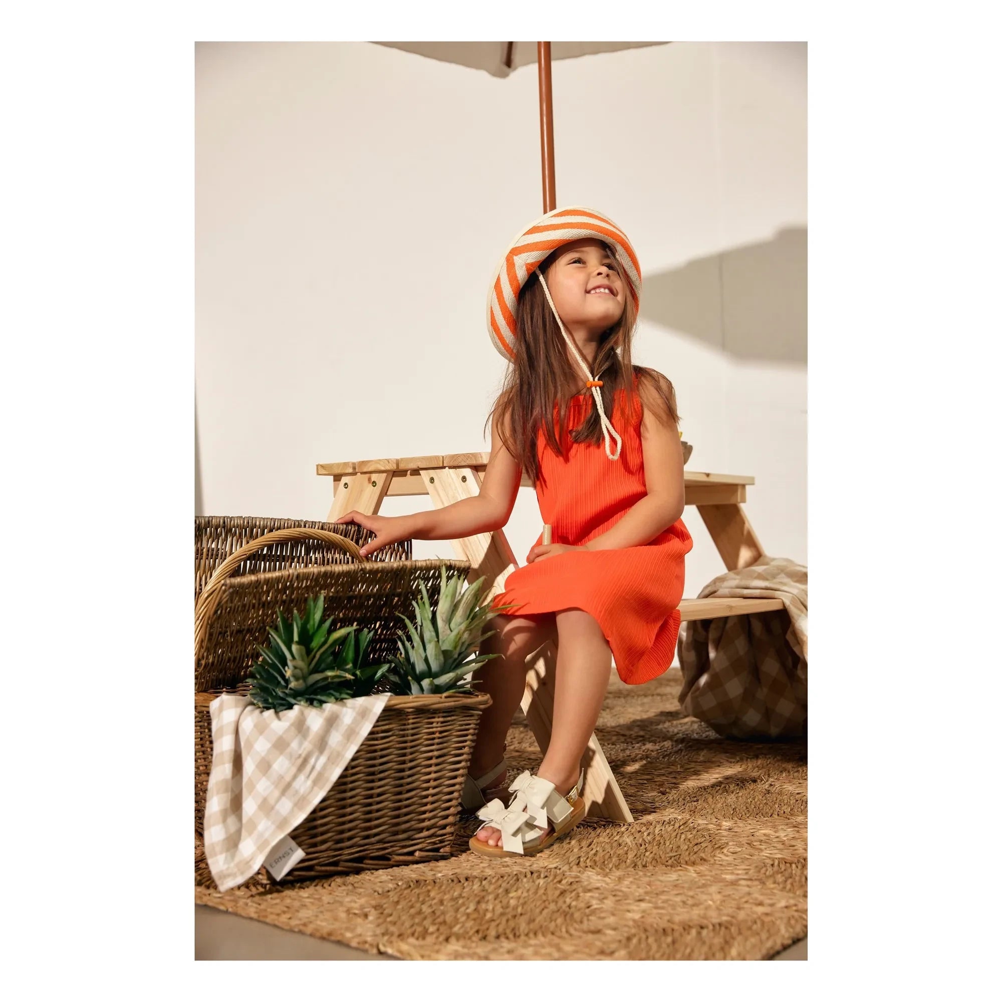 Angulus - Sandalen mit Knoten | Creme