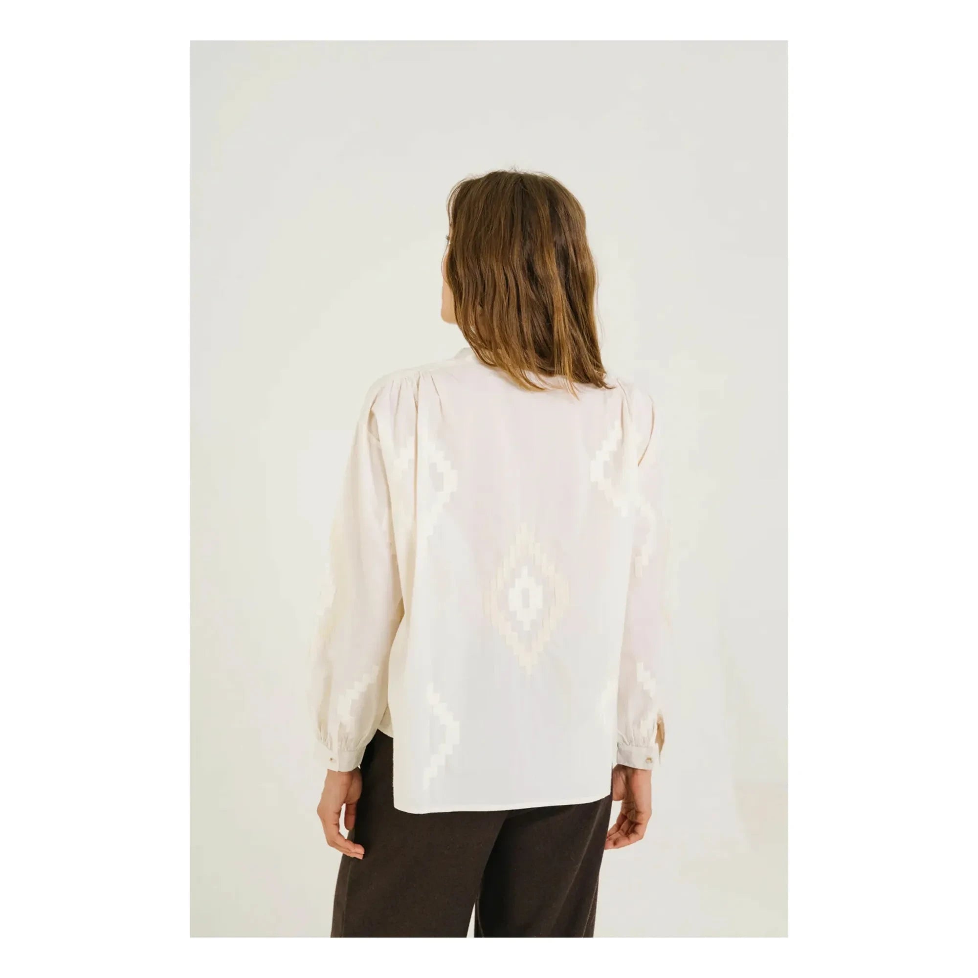 Sacrécoeur - Ella Astra Bestickte Bluse | Ecru