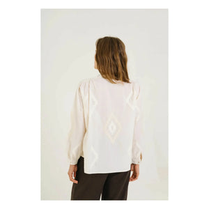 Sacrécoeur - Ella Astra Bestickte Bluse | Ecru