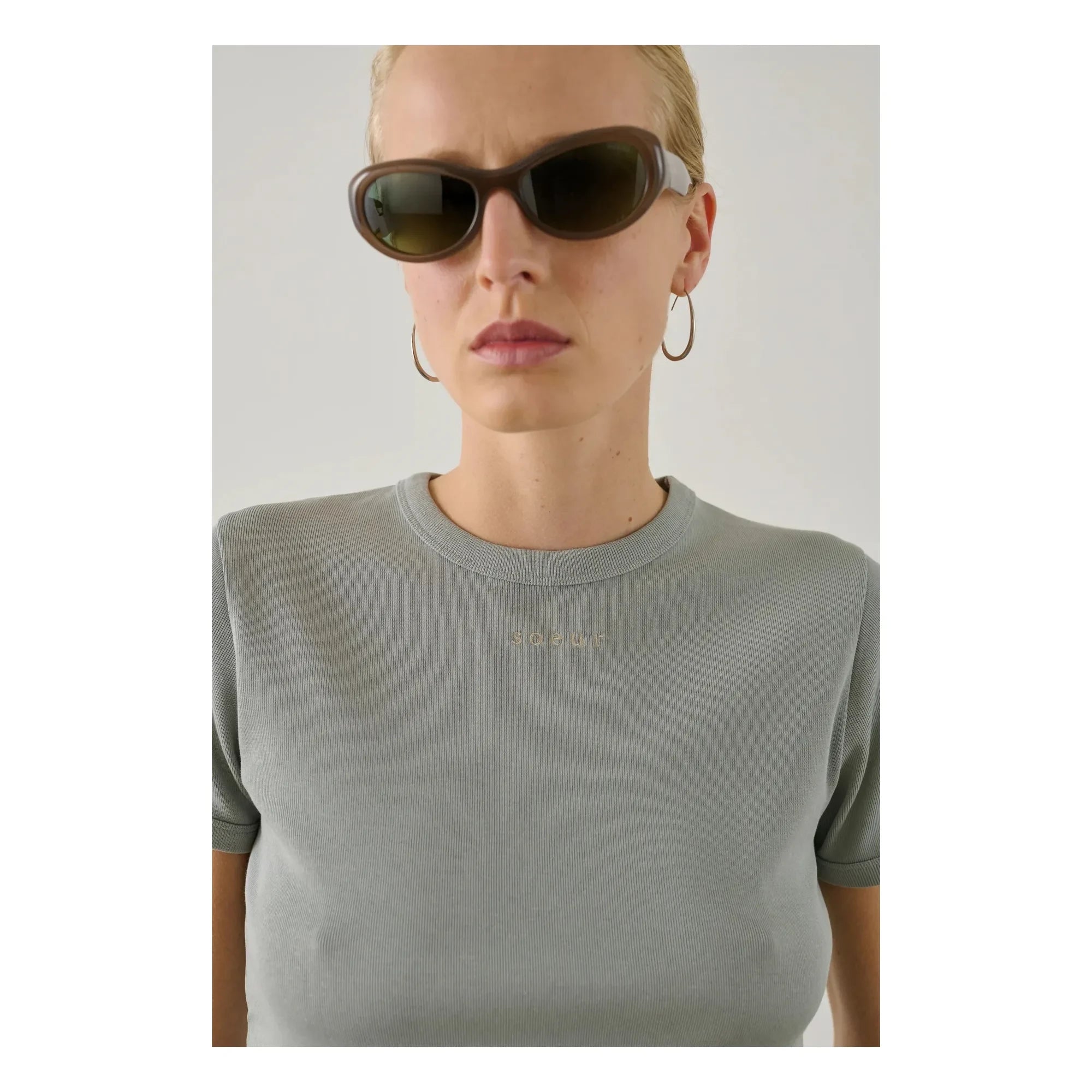 Soeur - Aristide Bio-Baumwoll-T-Shirt | Eisblau
