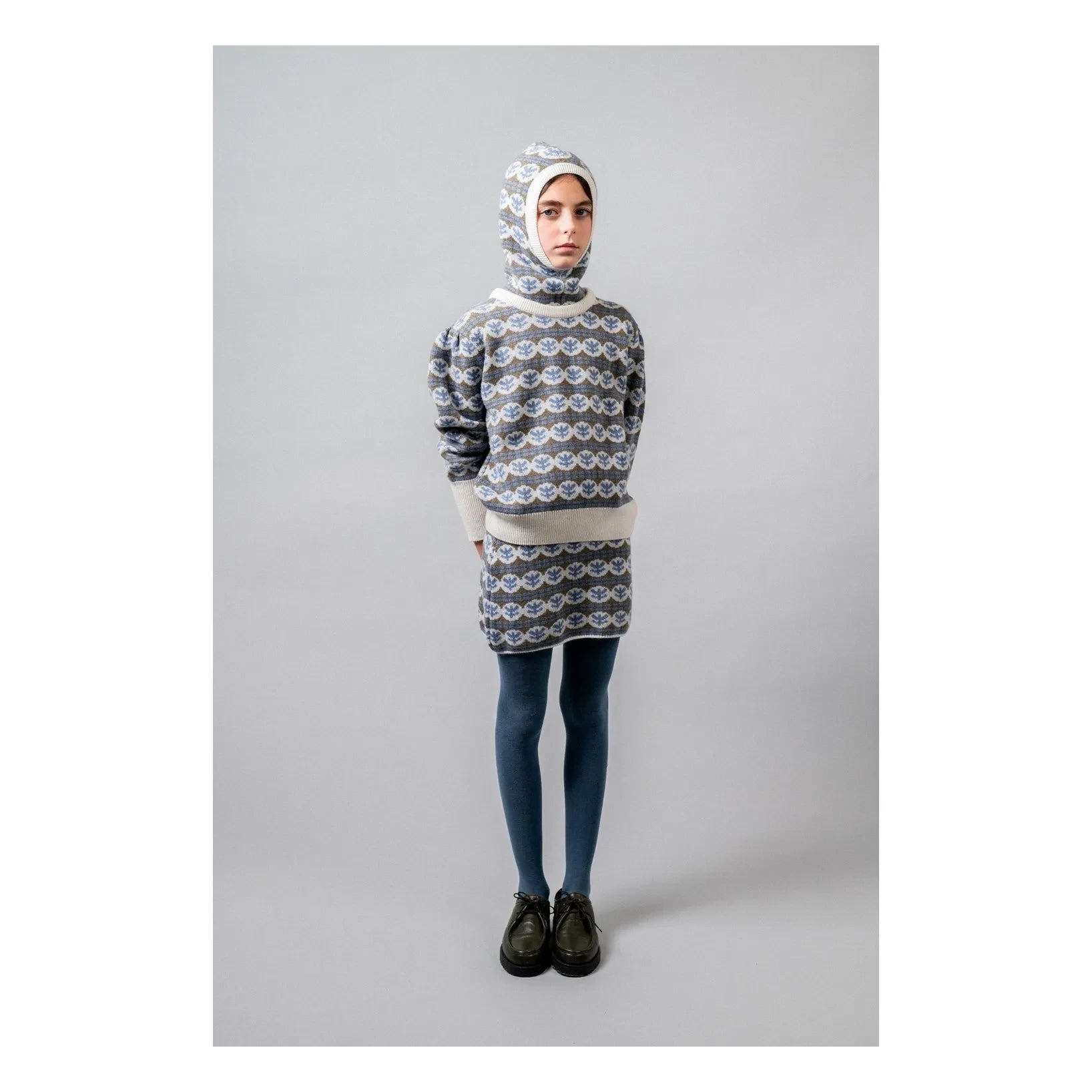 birinit - Julieta Merino yün etek | Mavi