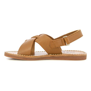 Pom d'Api - Stitch Cross-Sandalen | Braun