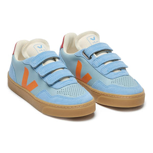 Veja - Scratch Sneakers Small V-90 Leder O.T. | Hellblau