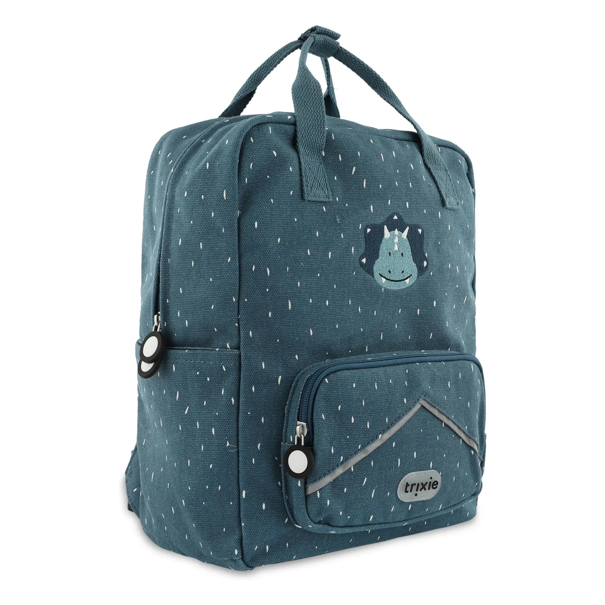 Trixie - Mr. Triceratops Großer Rucksack | Grau-Blau