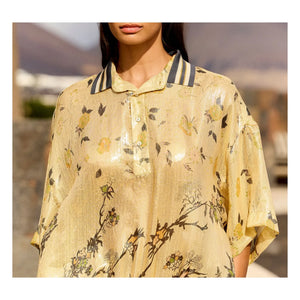 Mes Demoiselles - Jaca Bluse aus Metallic-Seide | Gold
