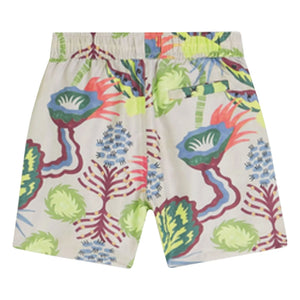 Scotch & Soda – Badeshorts mit Wüstenblumenmuster | Beige