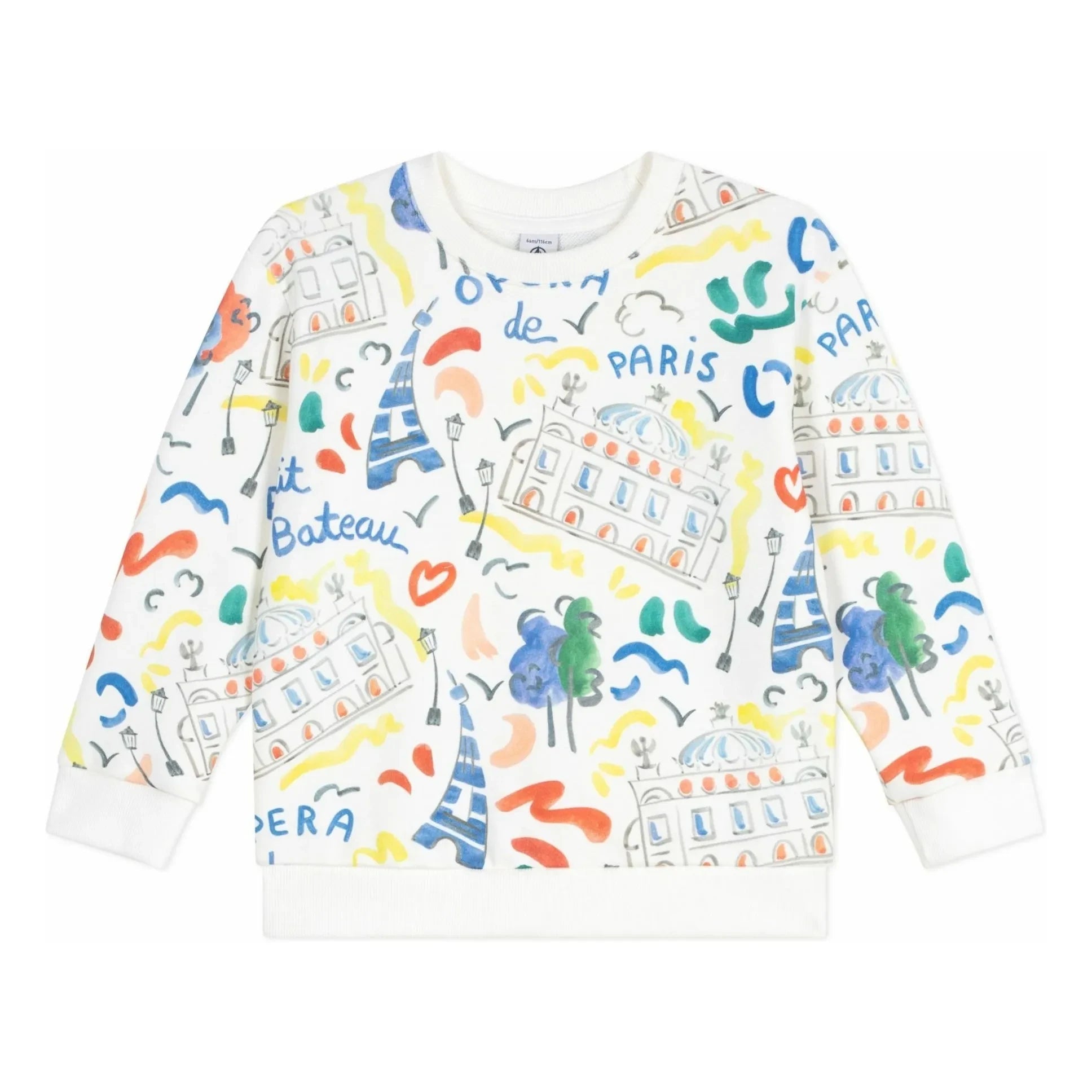 Petit Bateau – Opera-Sweatshirt | Weiß