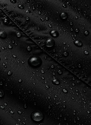 Töastie - Aus recyceltem Futterstoff gefütterte wasserdichte Windjacke | Schwarz