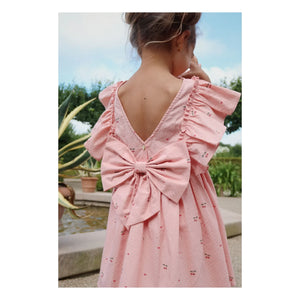 Konges Sløjd - Evia Cerises Kleid mit Schleife | Rosa