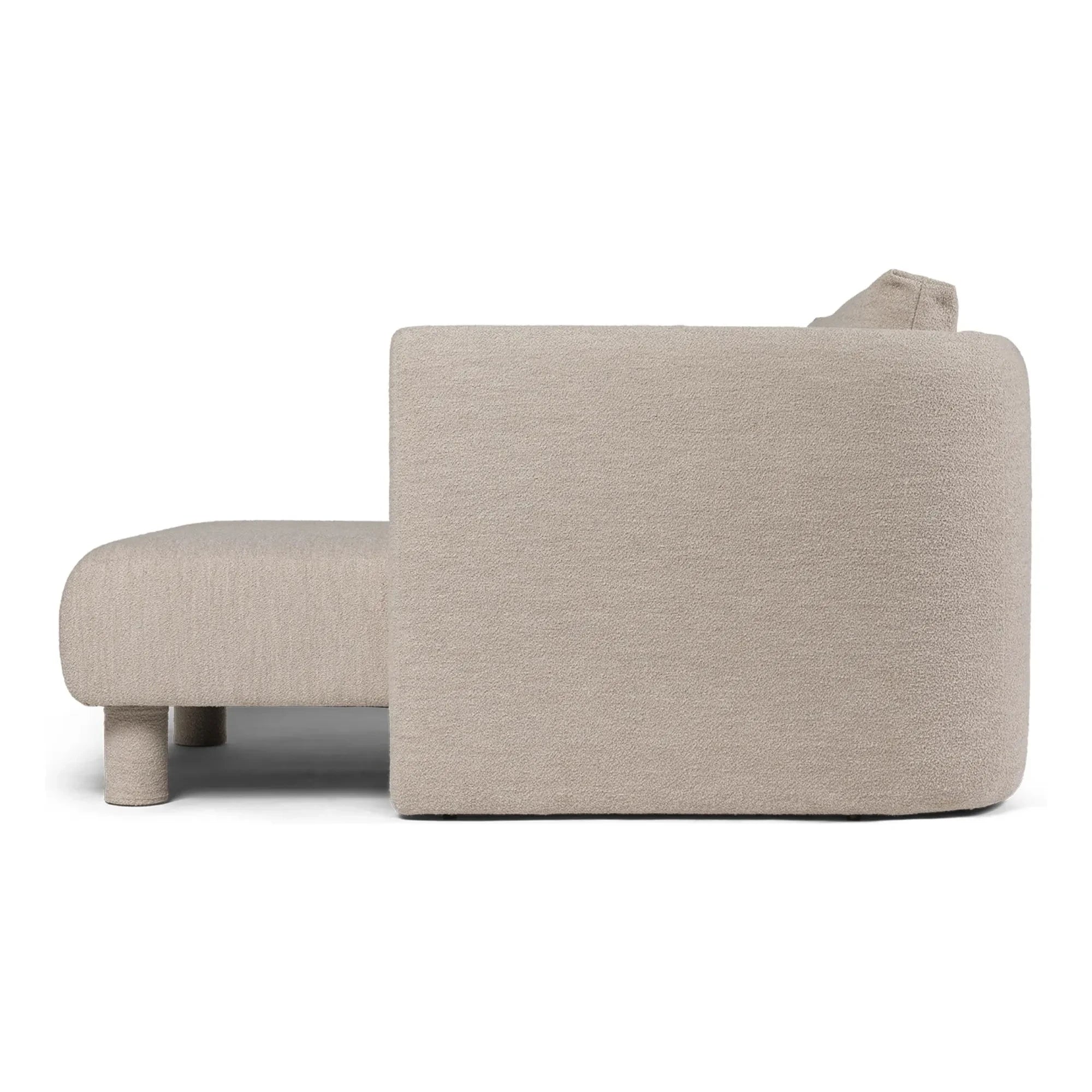 Ferm Living - Sofa Dase bouclé sağ uzanma modülü | Bej