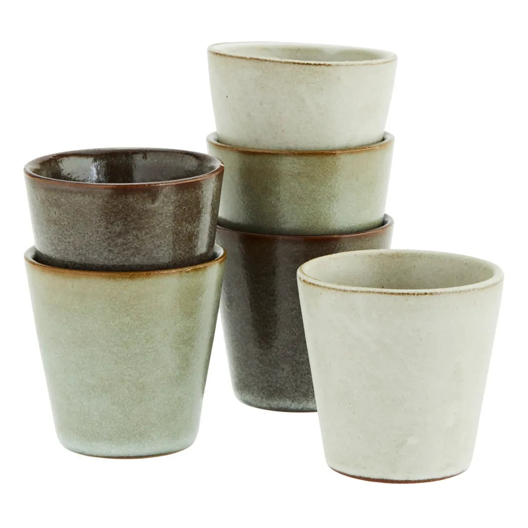 Madam Stoltz - Keramikbecher - 6er Set
