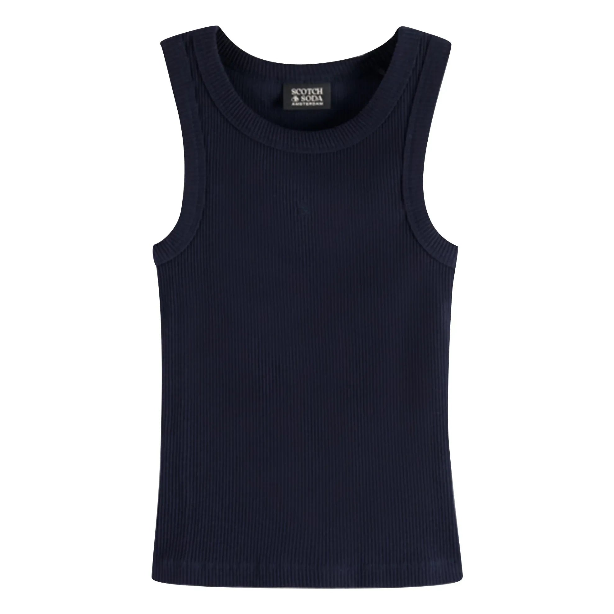 Scotch & Soda – Geripptes Tanktop aus Bio-Baumwolle | Marineblau