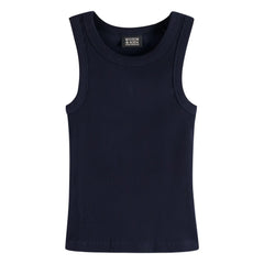 Scotch & Soda – Geripptes Tanktop aus Bio-Baumwolle | Marineblau