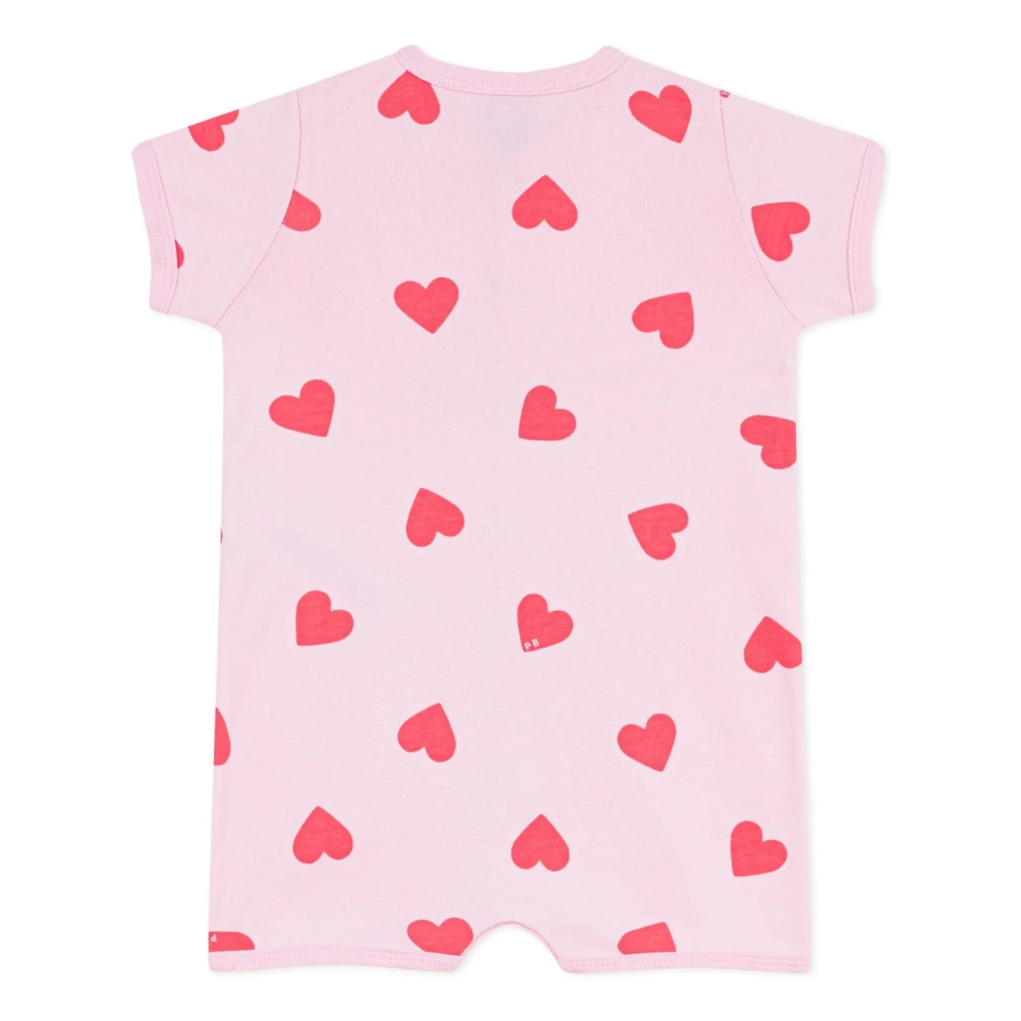 Petit Bateau - Strampler mit Herzen | Rosa