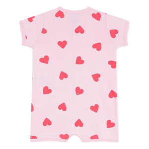 Petit Bateau - Strampler mit Herzen | Rosa
