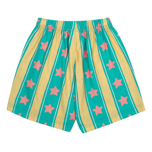 Jelly Mallow - Sterne gestreifte Shorts | Türkis