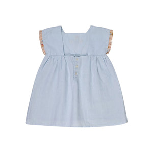 Lilinoa - Marie Lin besticktes Kleid | Hellblau