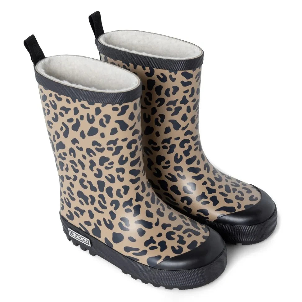 Liewood - Mason Leopard Regenstiefel | Braun