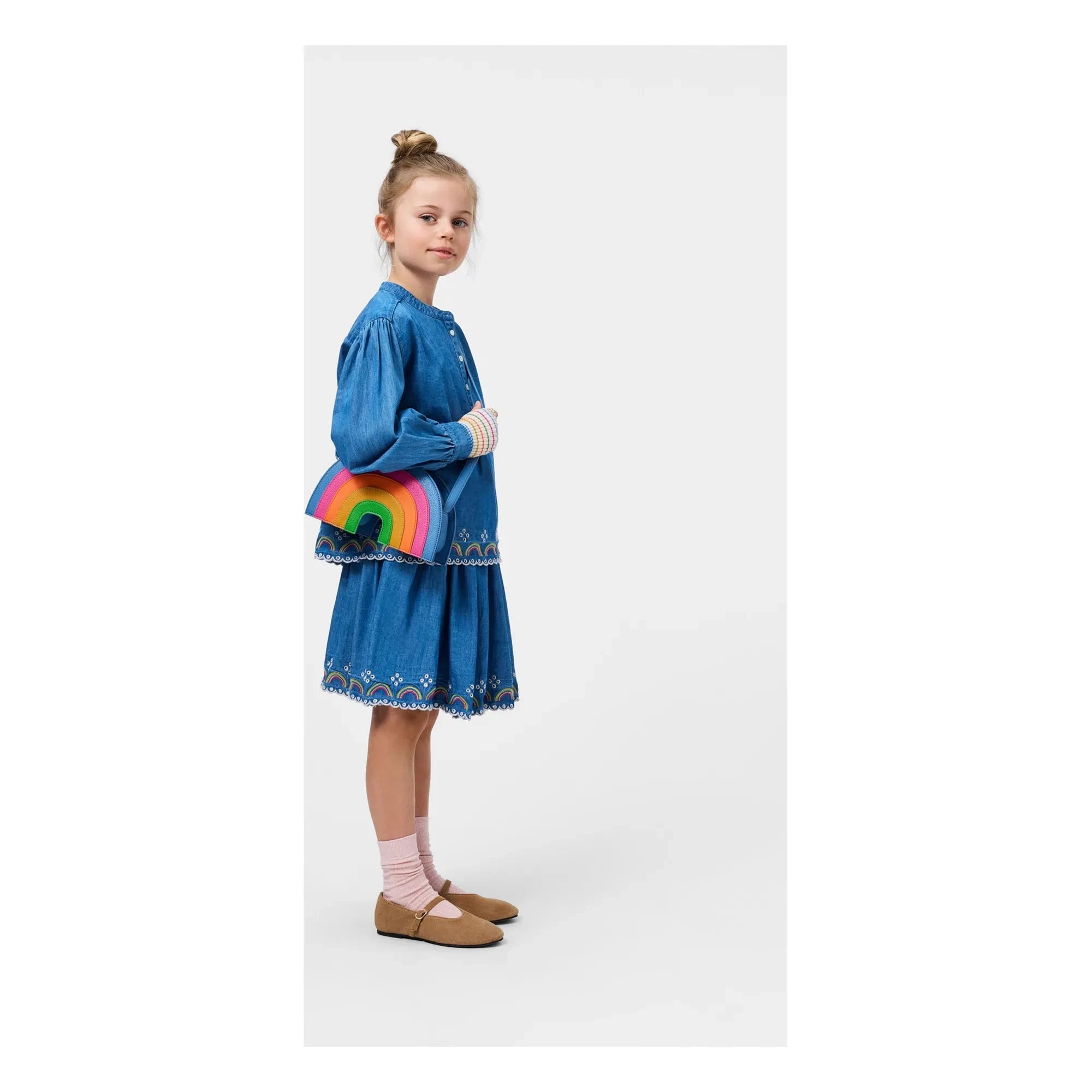 Molo - Bernie Regenbogen-Rock aus Bio-Baumwolle | Blau