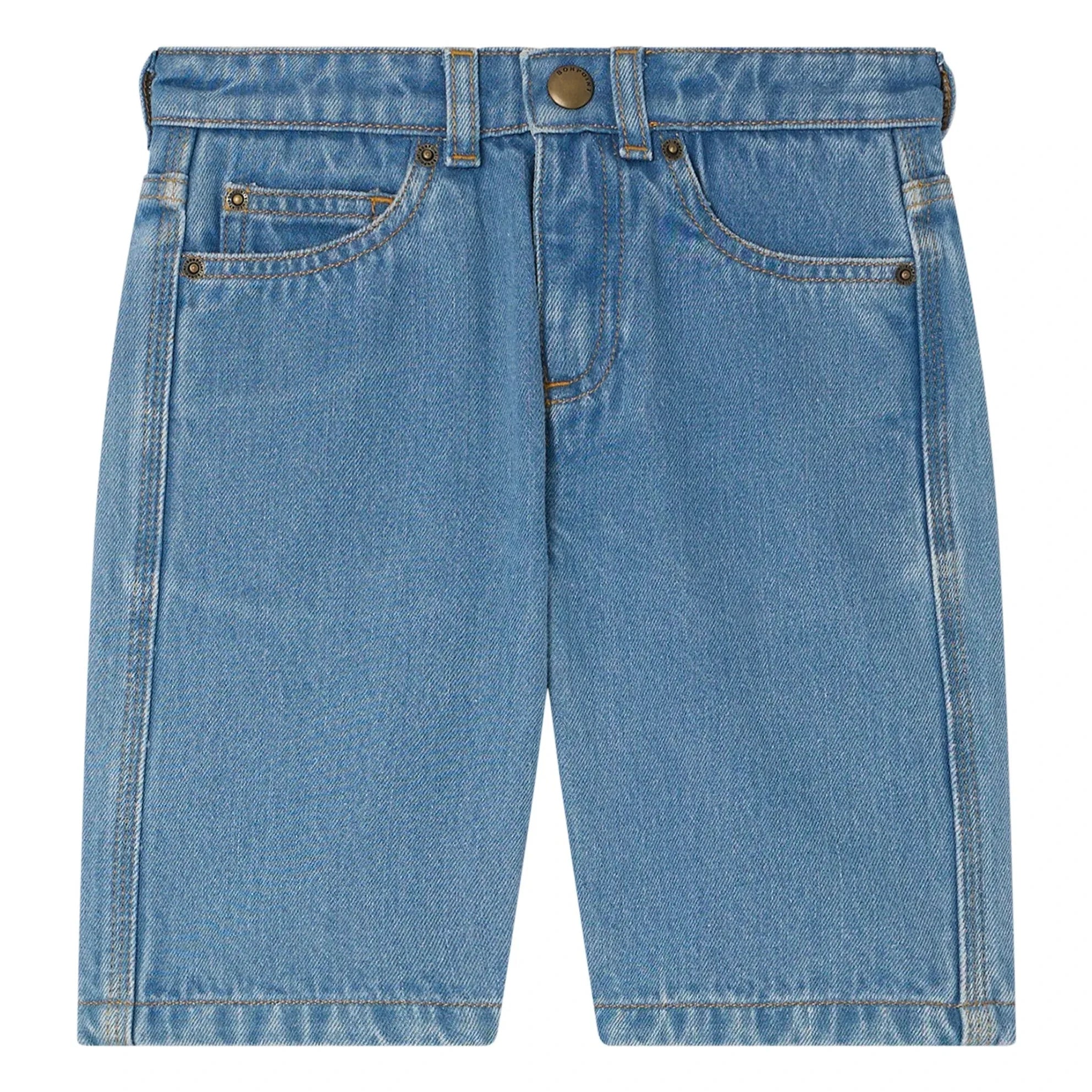 Bonpoint - Elvio Denim Bermuda-Shorts Bio-Baumwolle | Blau
