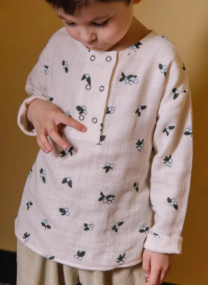Studio Bohème - Romeo Gui Bio-Baumwoll-Kurta | Ecru