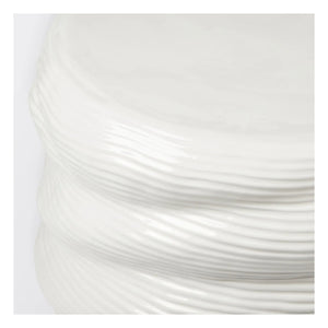 Broste Copenhagen - Earthernware Steingut Beistelltisch | Creme
