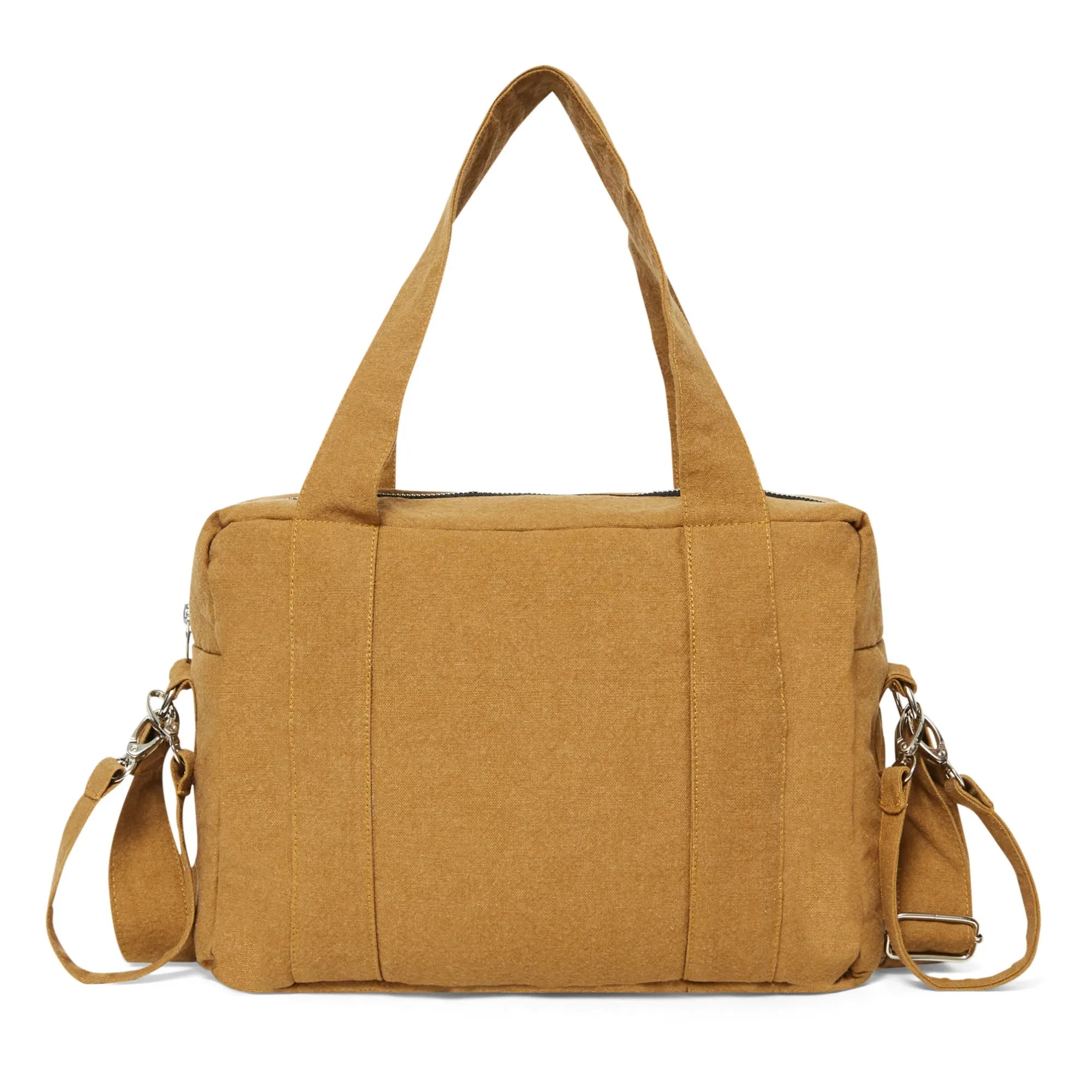 rivedroite - Mini Darcy Wickeltasche aus recycelter Baumwolle | Tabak