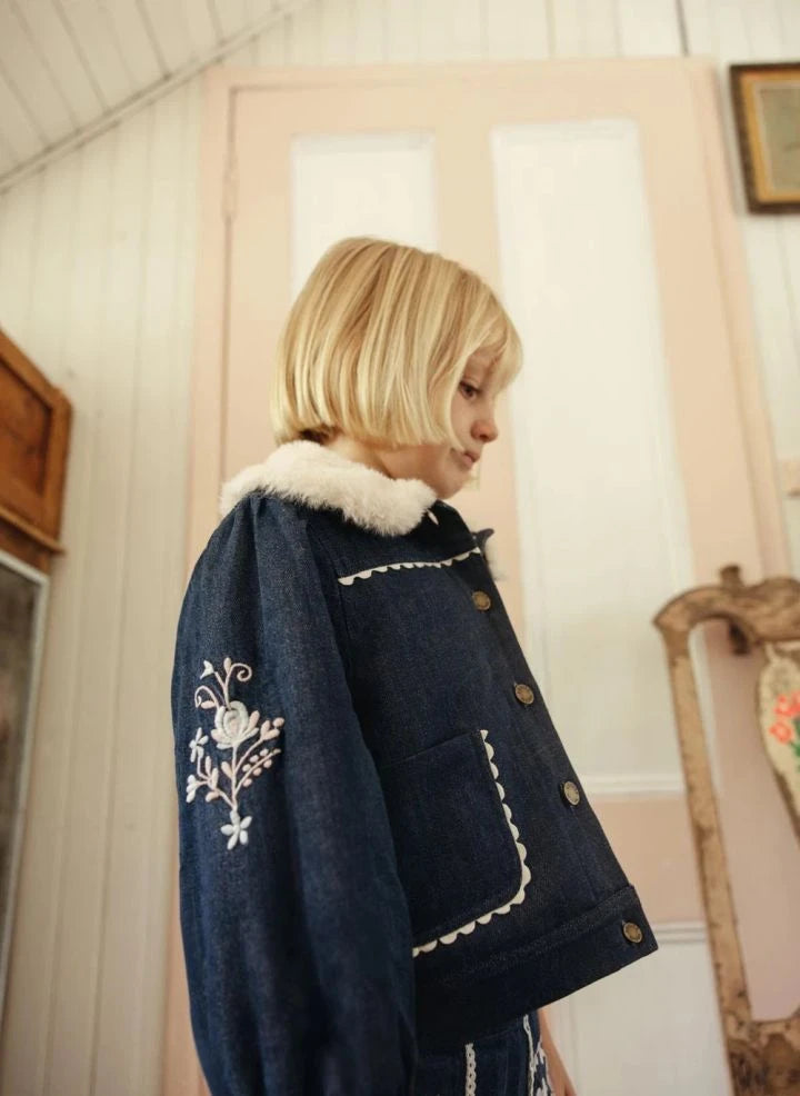 Louise Misha - Rafalina Denimjacke | Dunkelblau