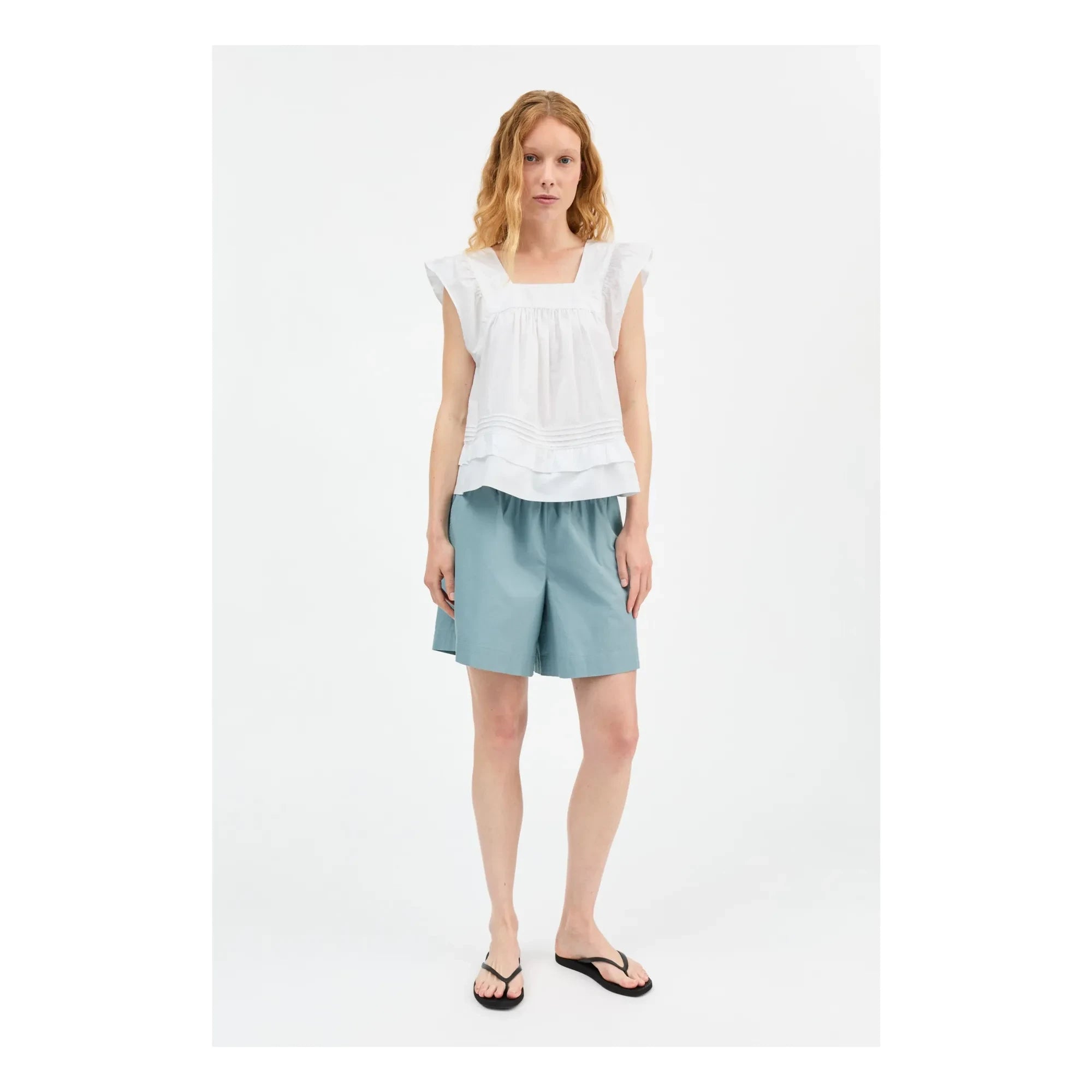 Skall Studio – Edgar Baumwollshorts | Blau