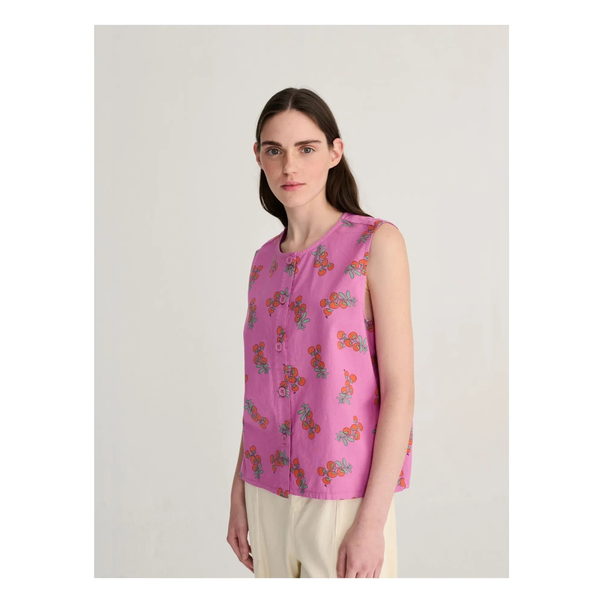 Bobo Choses - Bio-Baumwolle Top mit Tomaten-Muster | Lila