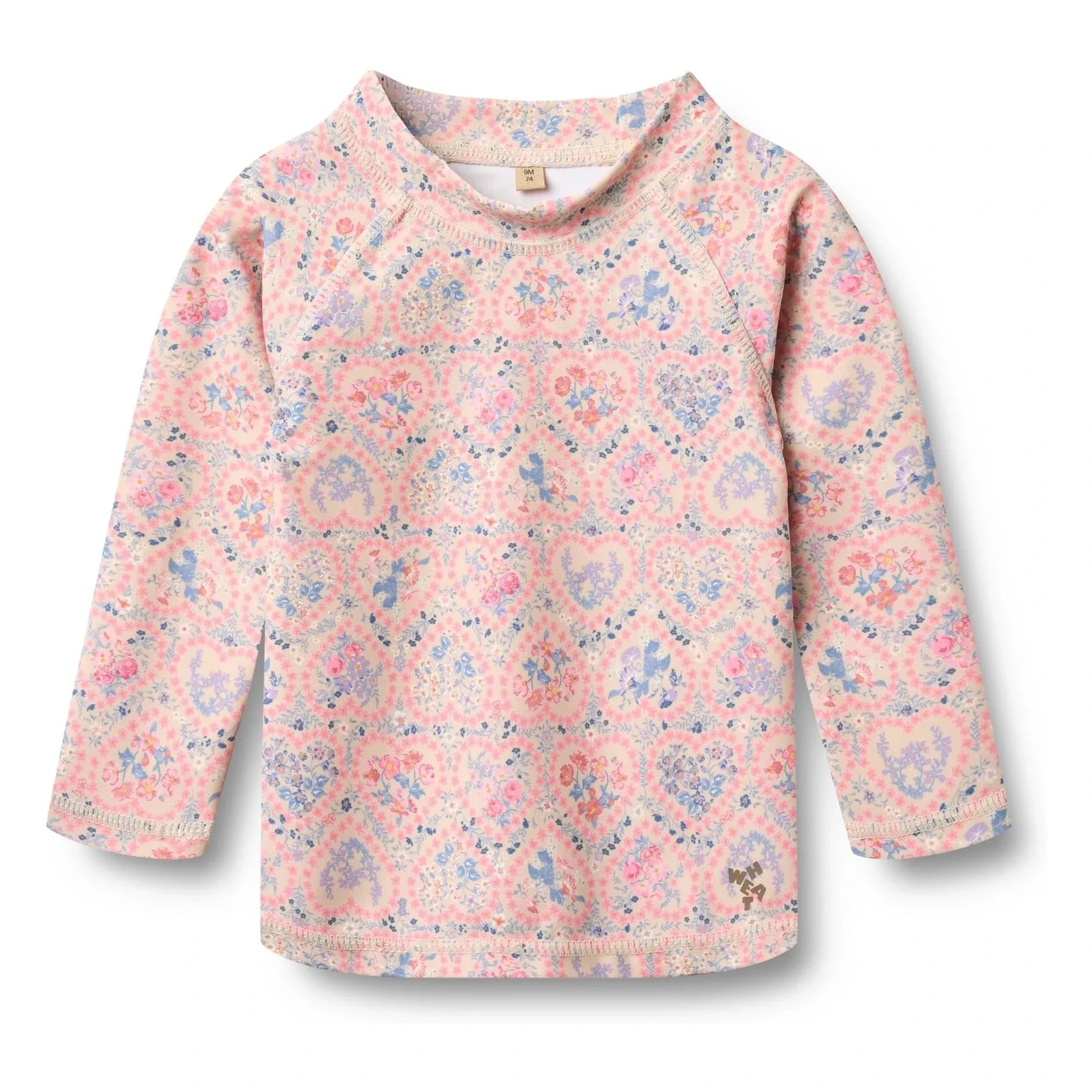 Weizen - Dilan Fleuri Recycelte Faser UV-Schutz T-Shirt | Hellrosa