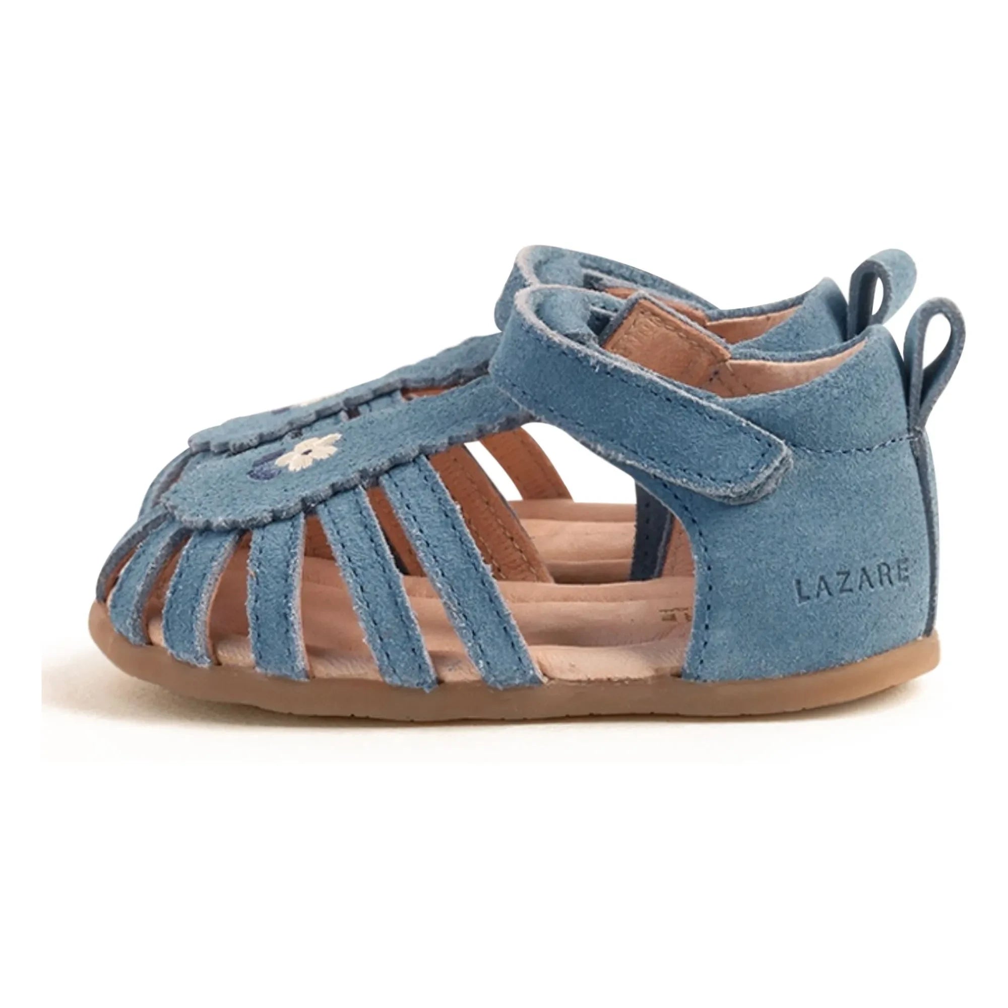 Lazare - Colette Fleur Wildleder Bestickte Sandalen | Jeansblau