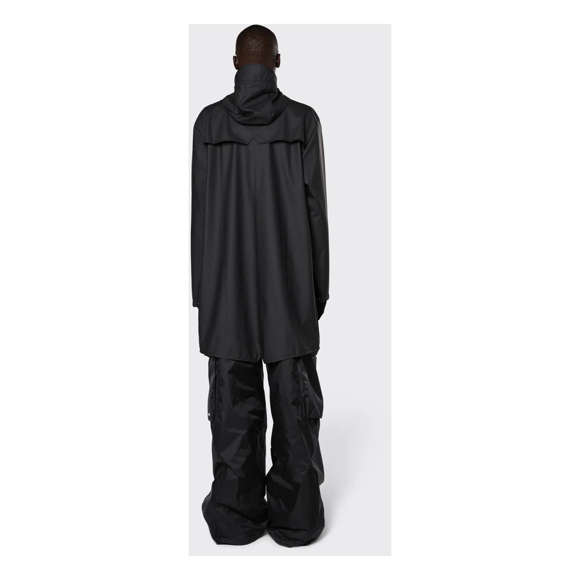 Rains – Unisex Langer wasserdichter Waxcoat | Schwarz
